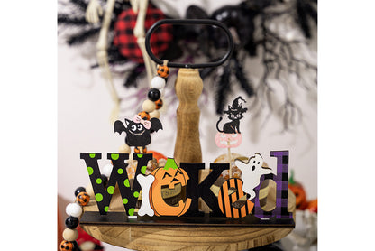 Halloween Wooden Letter Ornaments
