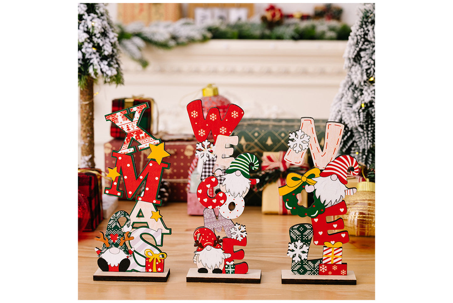 **Christmas Wooden Desktop Ornament**