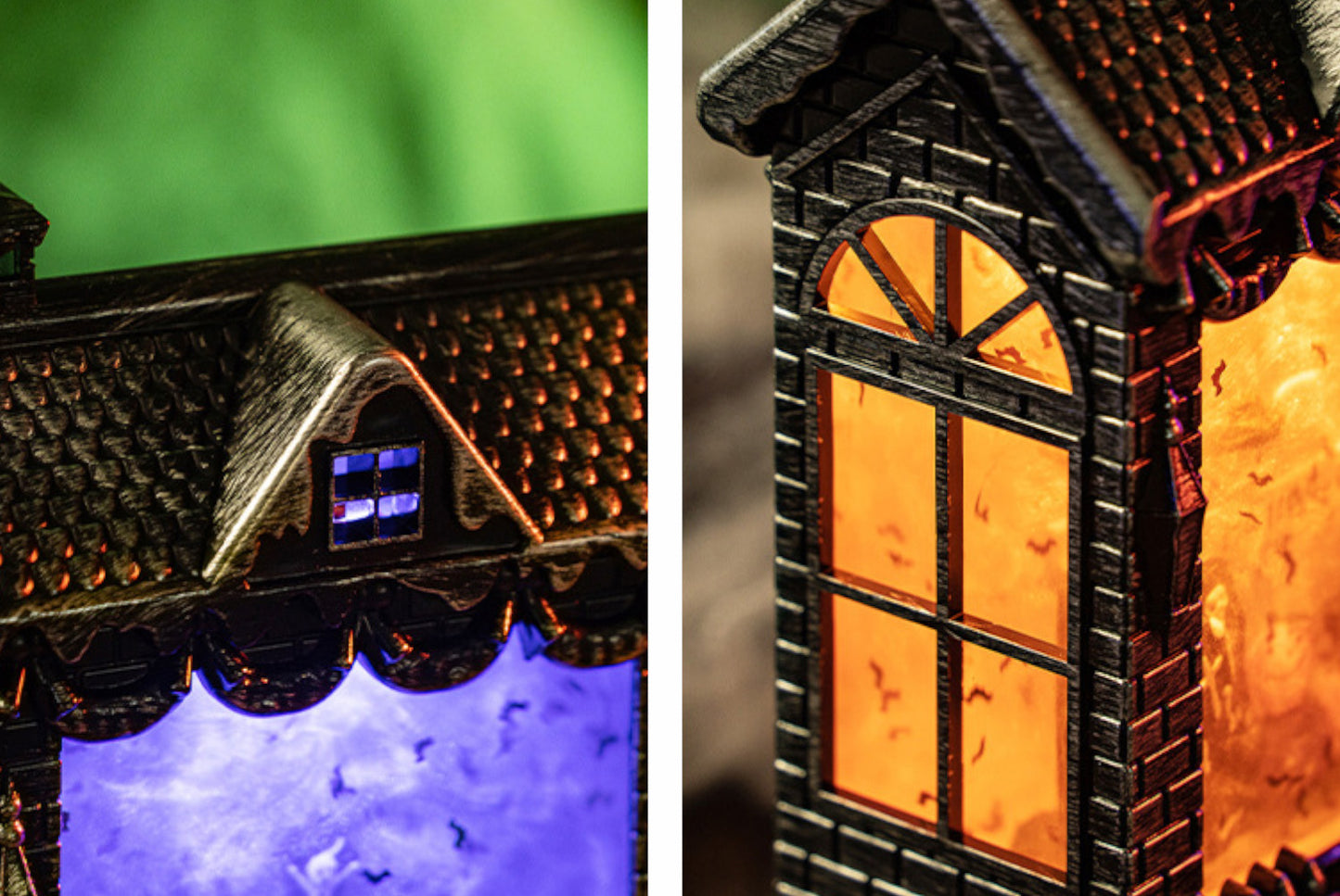 **Halloween LED Light-Up Wind Lantern | Ghost Festival Scene Decoration Props**