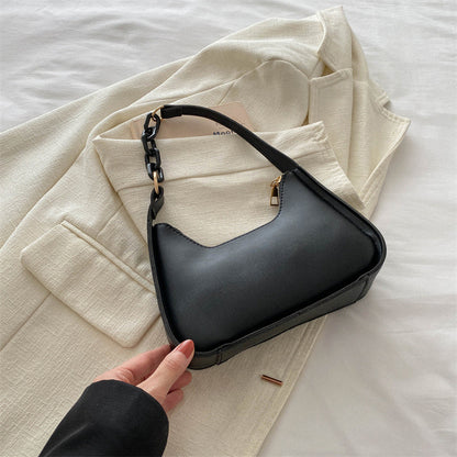 Solid color chain women's bag