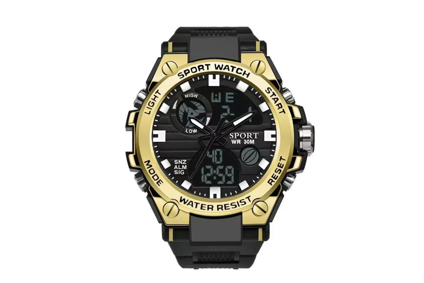 Waterproof sports electronic watch