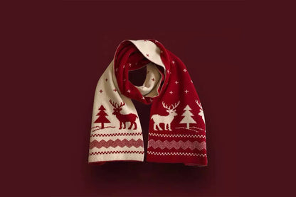 **Christmas Thick Knitted Scarf (Autumn/Winter Warmth Essential)**