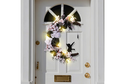Halloween White Flower, Black Rose