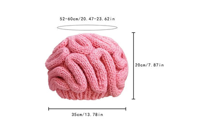 **Funny Dopamine Brain Flower Knitted Hat (Earflaped Knitted Hat)**
