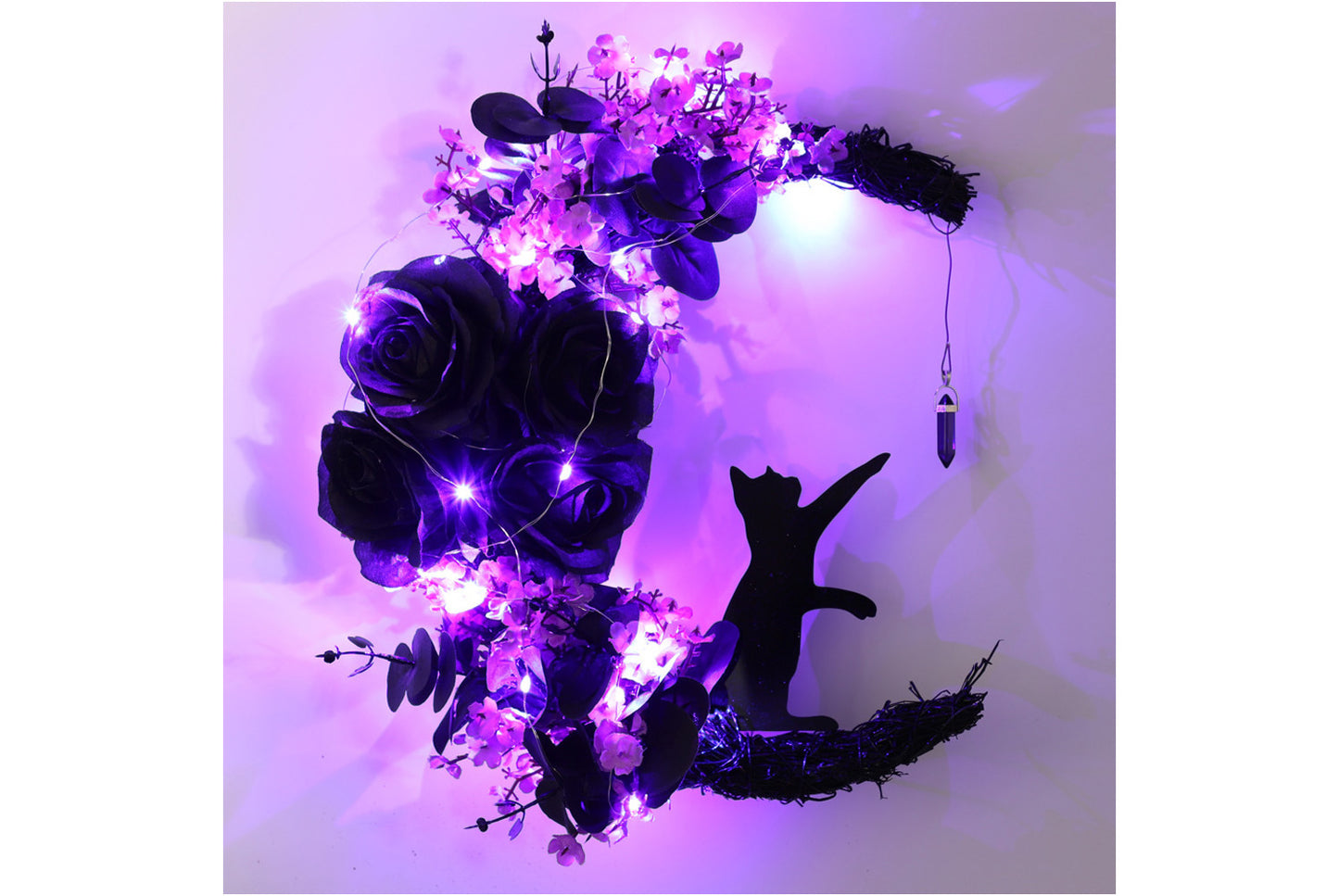 Halloween Moon Cat Garland