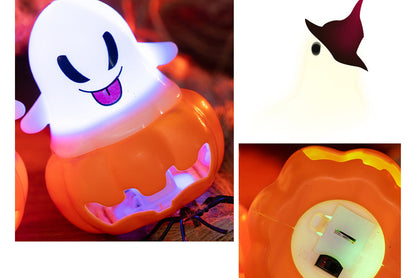 **Halloween Ghost Pumpkin Lantern | Illuminated Decorative Props**