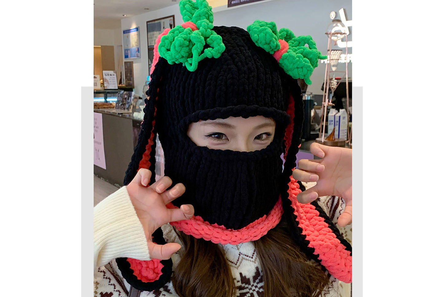 **Funny Sesame Street Knitted Hat (Cartoon Fun Knitted Headband)**