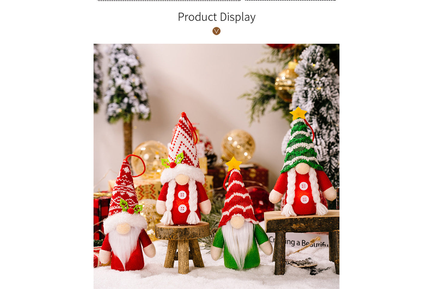 **Christmas Tree Pendant with Lights, Stars, Stripes, and Forest Elder**