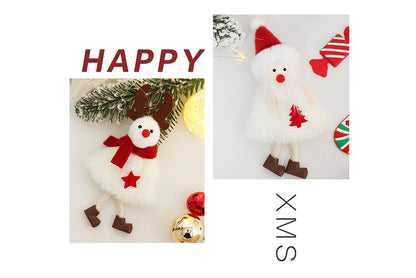 **Christmas Plush Doll Pendant Set**