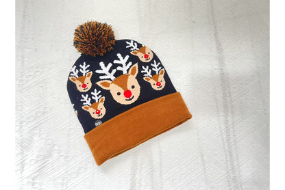 **Christmas Light-Up Wool Hat (Winter Warm Jacquard Knit Hat)**