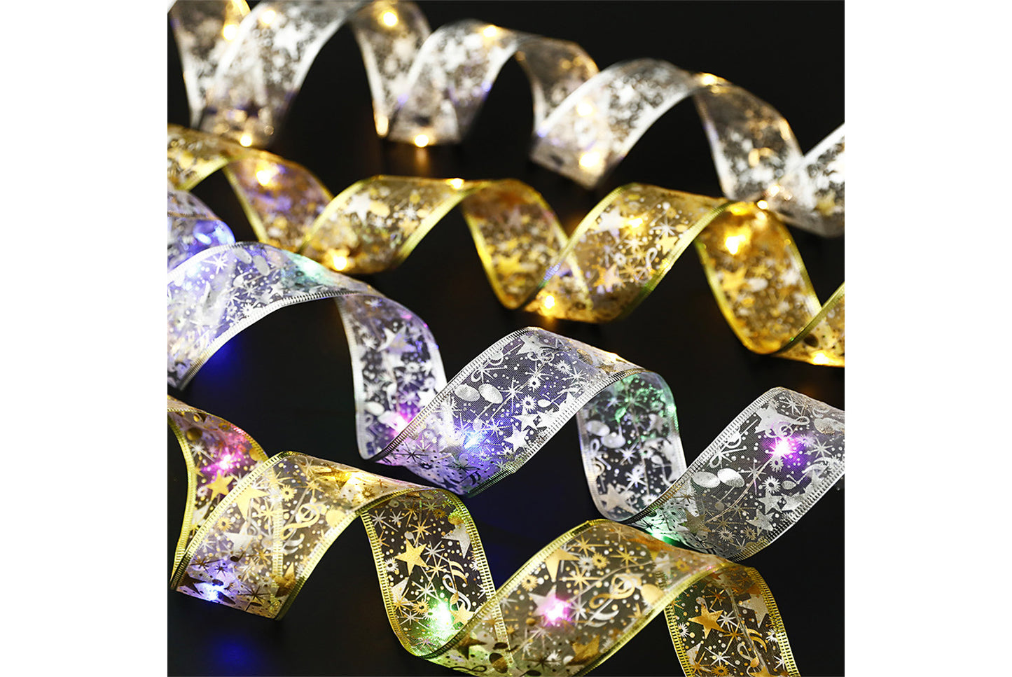 **Christmas Ribbon LED String Lights**