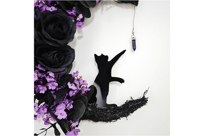 Halloween Moon Cat Garland