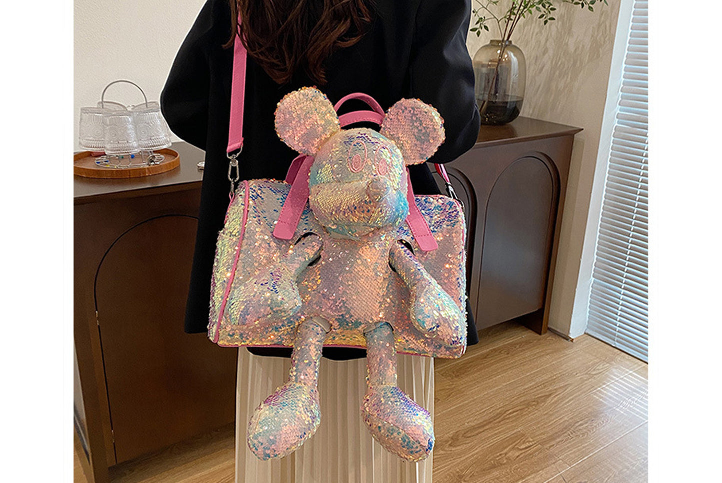 **Mickey Mouse Shoulder Bag with Doll**