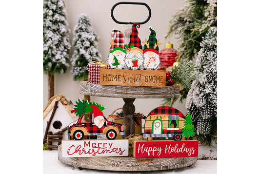 **3D Dwarf Wooden Christmas Ornament**