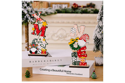 **Christmas Wooden Desktop Ornament**