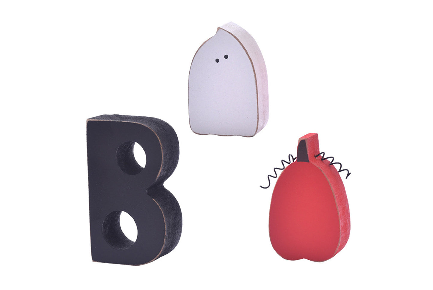**Halloween BOO Ghost Ornament | Wooden Tray Decoration**