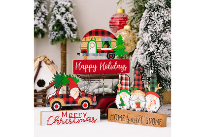 **3D Dwarf Wooden Christmas Ornament**