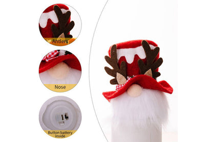 **Christmas Antler Bow Rudolph Illuminated Pendant**