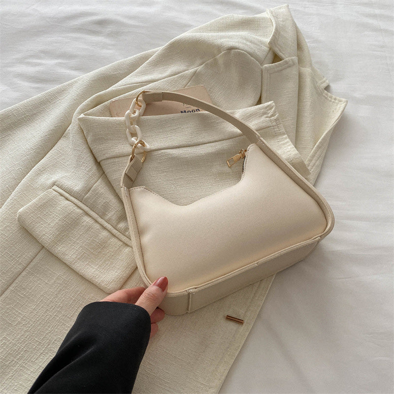 Solid color chain women's bag