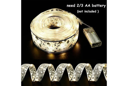 **Christmas Ribbon LED String Lights**