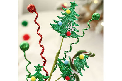 **Christmas Tree Card Bouquet Decoration Set (45cm)**