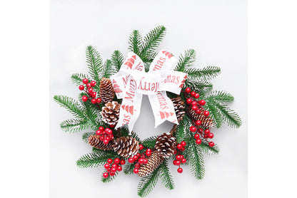 **Snowflake Christmas Tree Garland Rattan Horn Set**
