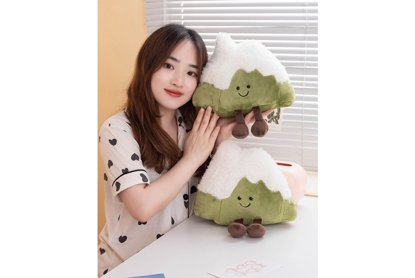 Realistic Snow Mountain Plush Toy