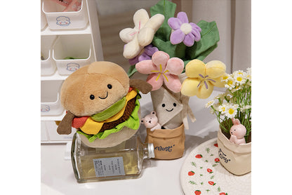 **Jellycat Creative Bouquet Hamburger Plush Toy**