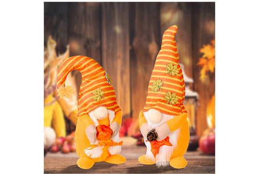 **Autumn Maple Leaf Rudolph Doll | Thanksgiving Dancing Hat Ornament**