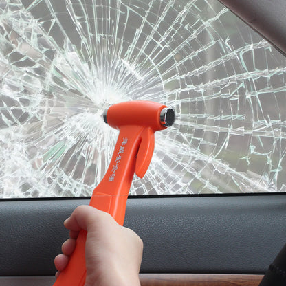 Multifunctional car safety hammer
