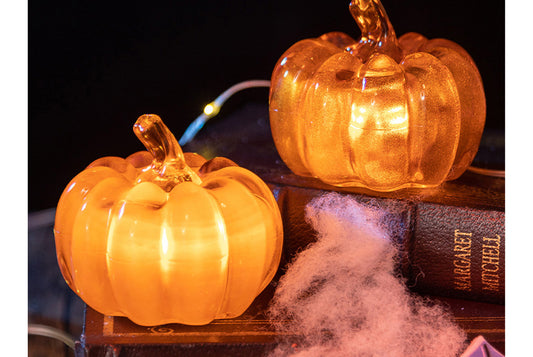 **Halloween LED Pumpkin Lantern | Desktop Decor**