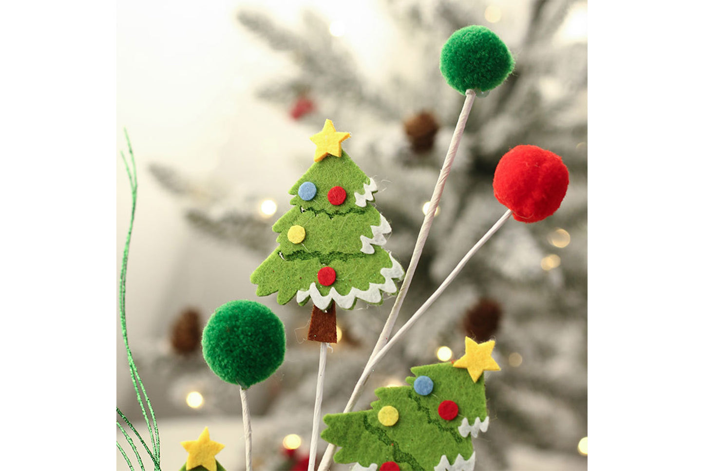 **Christmas Tree Card Bouquet Decoration Set (45cm)**