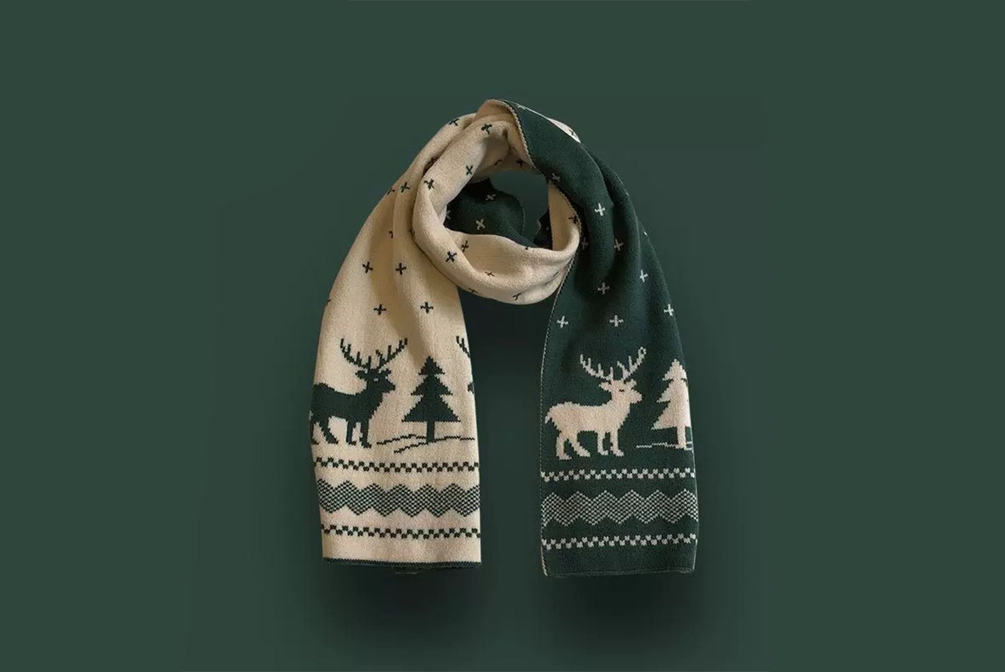 **Christmas Thick Knitted Scarf (Autumn/Winter Warmth Essential)**