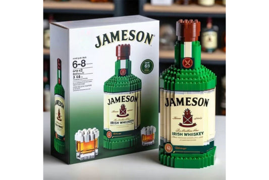 **High-End Simulated Whiskey Bottle Building Block Set**