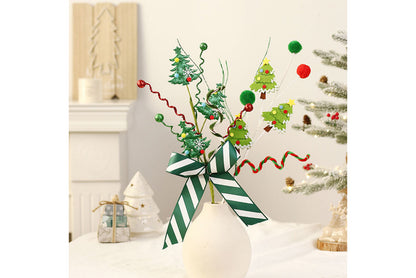 **Christmas Tree Card Bouquet Decoration Set (45cm)**