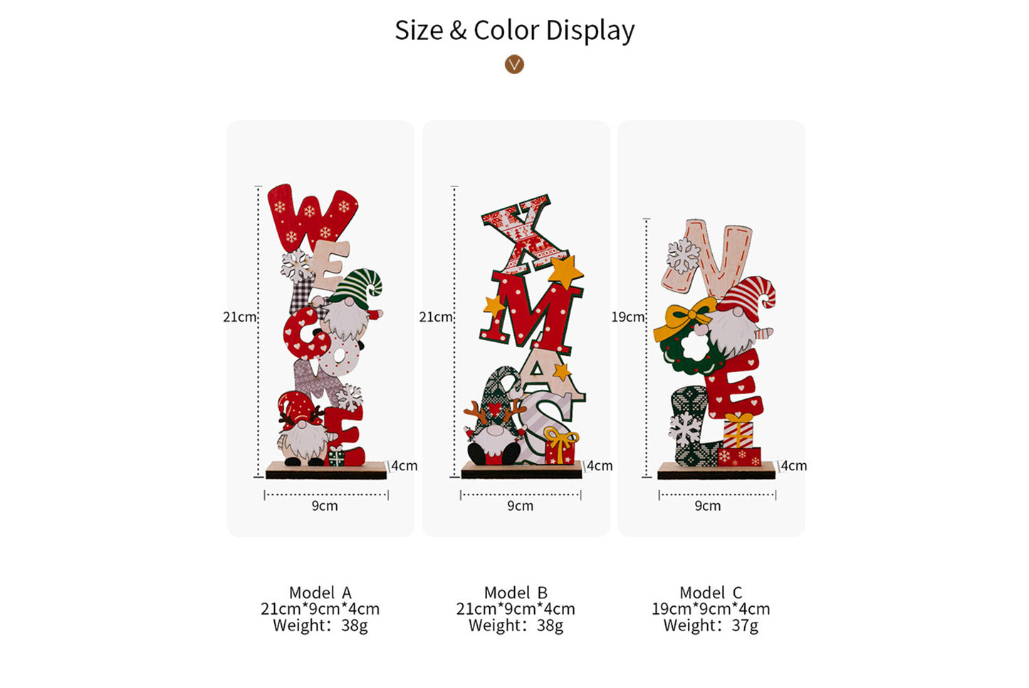 **Christmas Wooden Desktop Ornament**