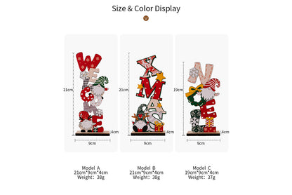 **Christmas Wooden Desktop Ornament**