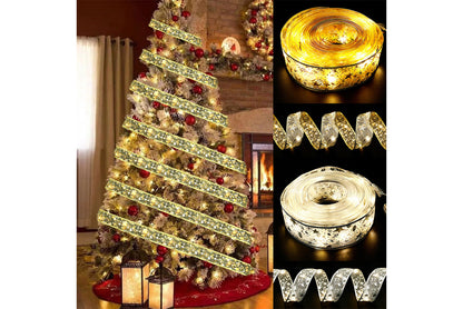**Christmas Ribbon LED String Lights**