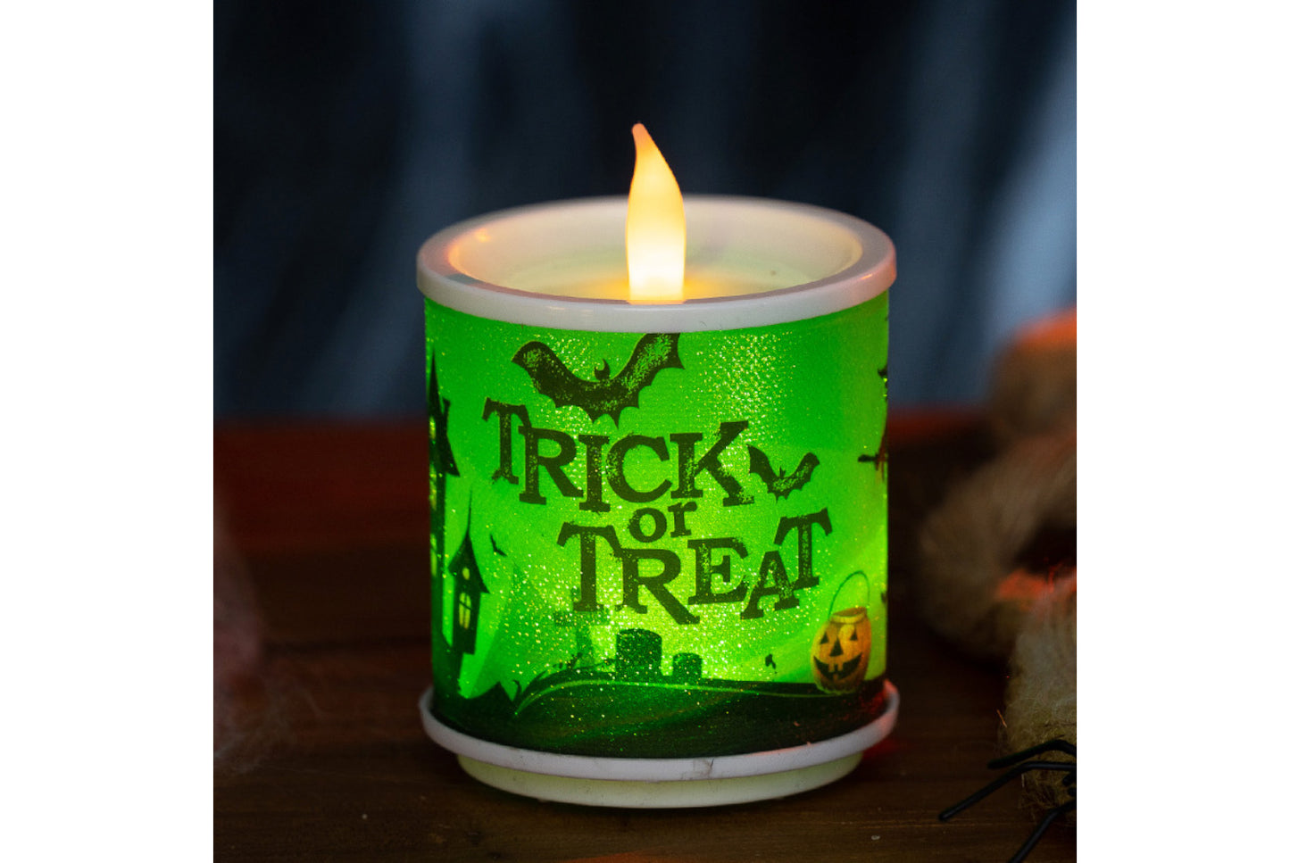 Halloween Electronic Candle Light | Horror-Themed Decorative Ornaments