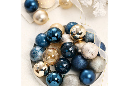 **12 Exquisitely Painted Christmas Ball Gift Box Ornaments**