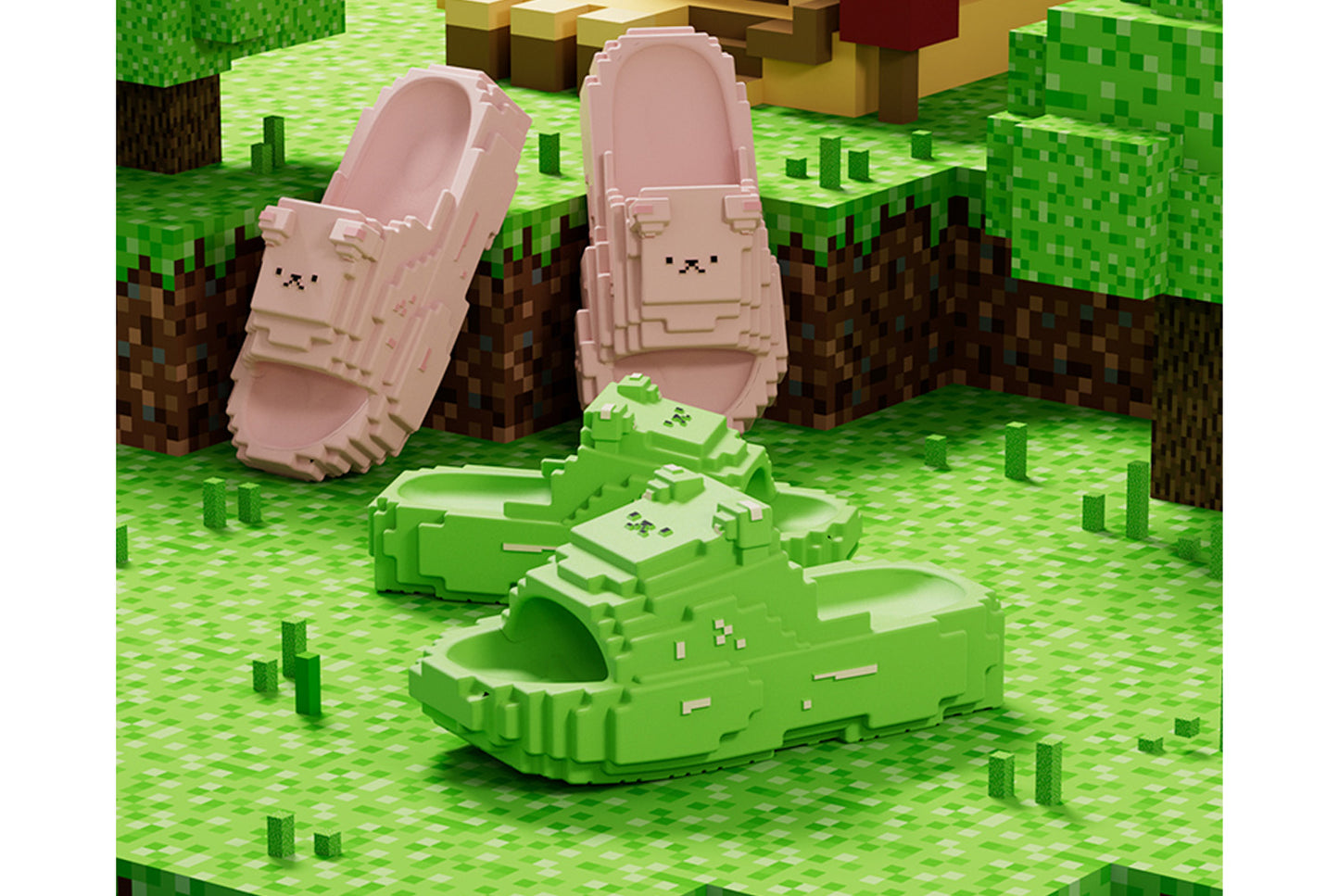 Children's Building Block Slippers