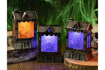 **Halloween LED Light-Up Wind Lantern | Ghost Festival Scene Decoration Props**