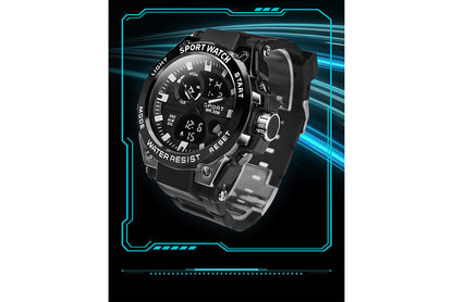 Waterproof sports electronic watch