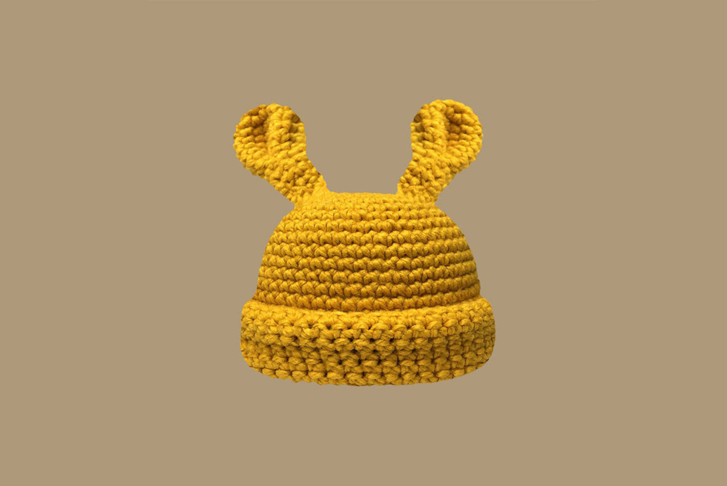 **Handmade Bunny Ear Knitted Hat (Autumn/Winter Warm Knitted Hat)**