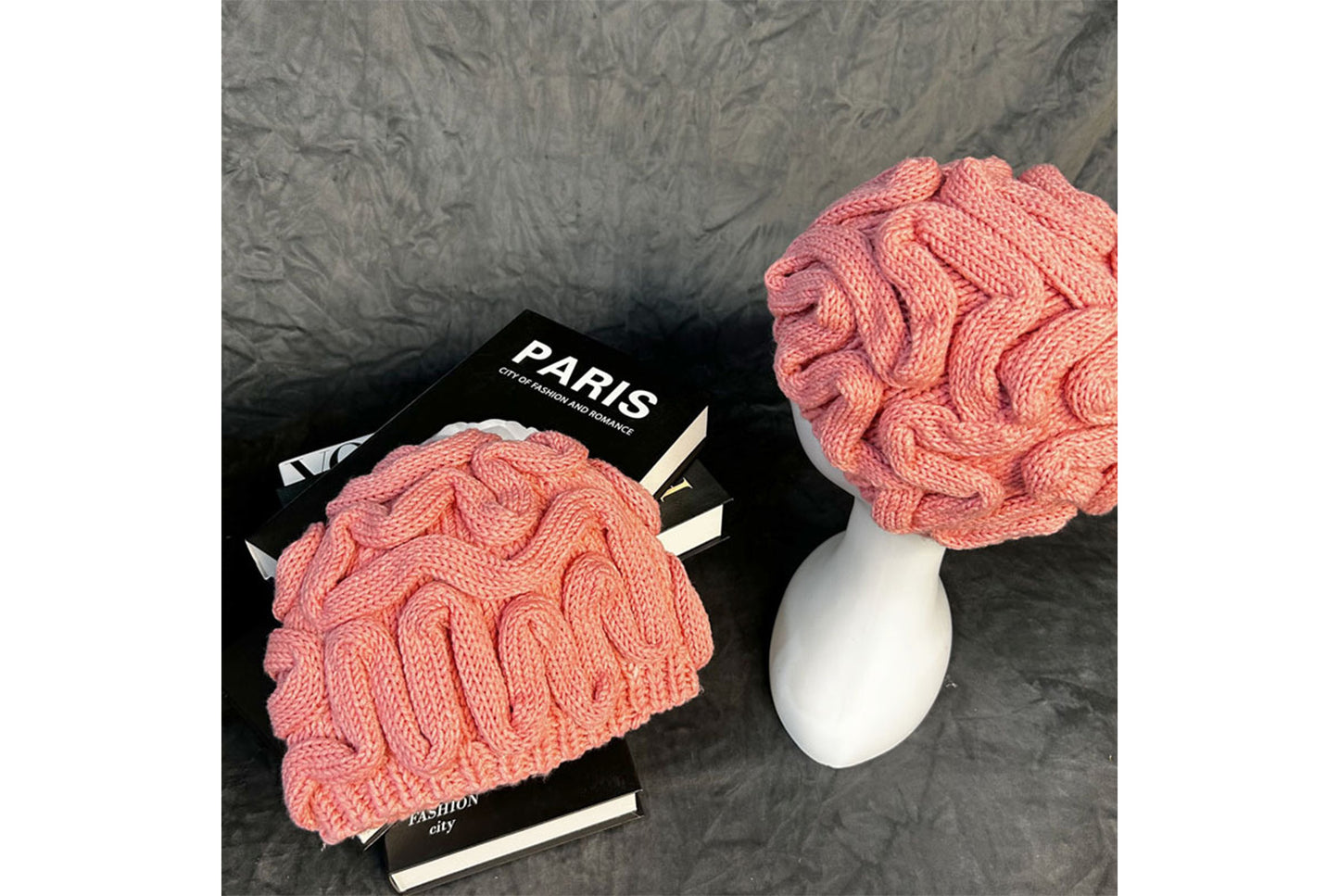 **Funny Dopamine Brain Flower Knitted Hat (Earflaped Knitted Hat)**