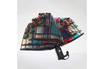 **Church Glass Tri-Fold Automatic Transparent Umbrella**