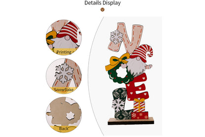 **Christmas Wooden Desktop Ornament**