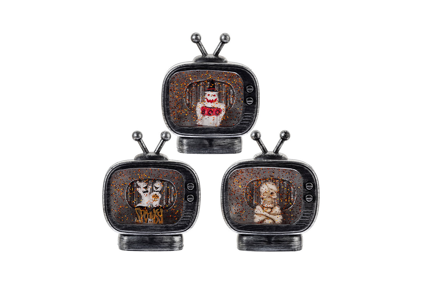 **Halloween TV Light | Ghost Skull Themed Desktop Ornament**