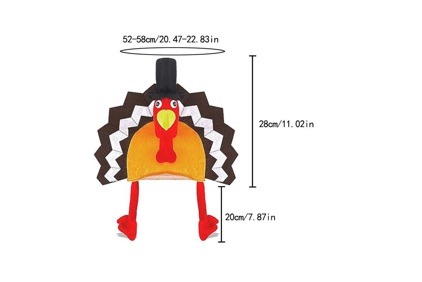 **Funny Turkey-Shaped Hat**