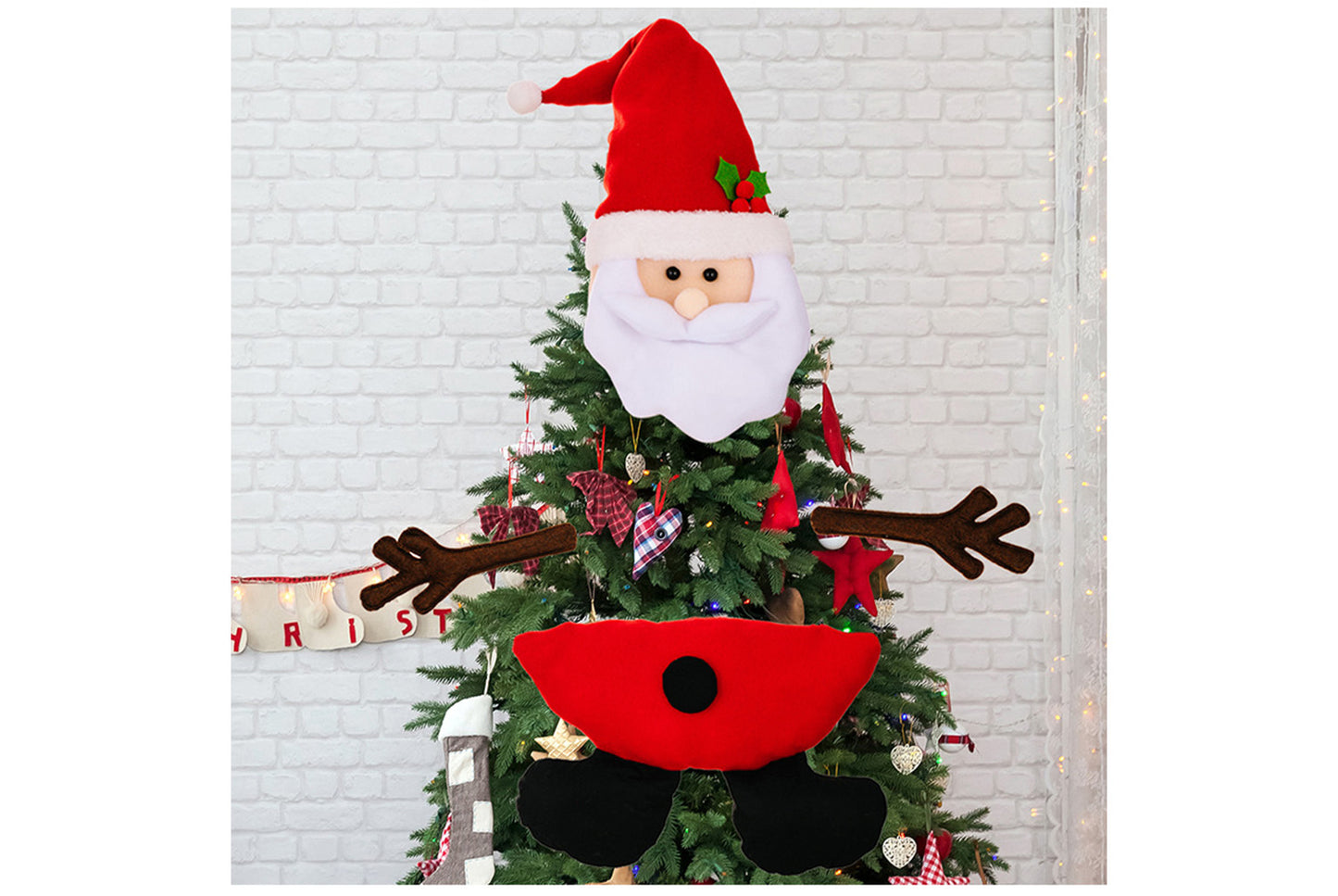 **Christmas Tree Top Star Creative Ornament Doll**